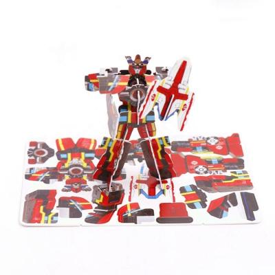 China Promotional DIY TOY Newest Snack Food Robot 3D Puzzle Toy For Kids for sale