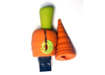 China Cartoon Micro Usb Memory Stick Carrot Shape Password Protection for sale