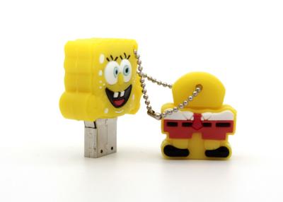 China Yellow PVC Customized USB Flash Drive Large Capacity 512MB - 64GB for sale