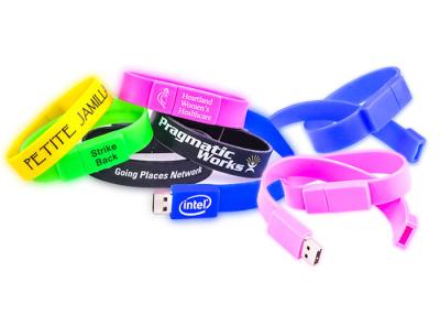 China Water Resistant Wristband USB Flash Drive Password Protection for sale