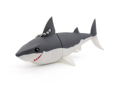 China Shark Shape Plastic USB Flash Drive 4GB 8GB PVC USB Disk For Children Gifts for sale