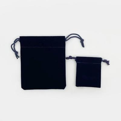 China Recycled Materials/China Manufacturer Handmade Drawstring Paper Bags Logo Black High Stability Jewelry Bags Customize New Arrival Small for sale