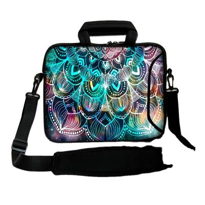 China Custom Picture School Picture Soft Neoprene Shoulder Laptop Bag 15.6inch Laptop Case Notebook Bag for sale