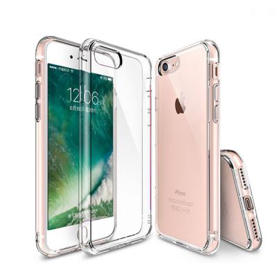 China 2019 New Next Super Clear Real White Clear PC TPU Back Cover Transparent Bumper Case For iPhone 7 5.5