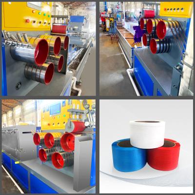 China 0.4-1.2mm Thickness Polypropylene Strap Making Machine 3.5KW Power Consumption for sale