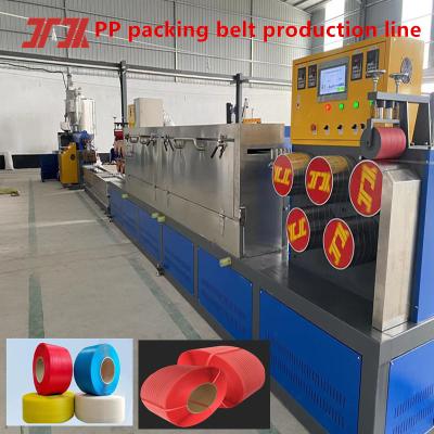 China 5-19mm Strap Width PP Strap Making Machine with Strap Speed 260-300m/min for sale