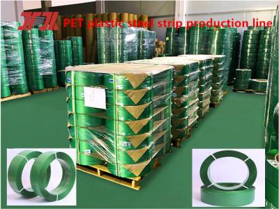 China PET plastic steel belt, PET packing belt, tensile force 150-1000KG, PET packing tape roll, Strap Width：9-32mm for sale