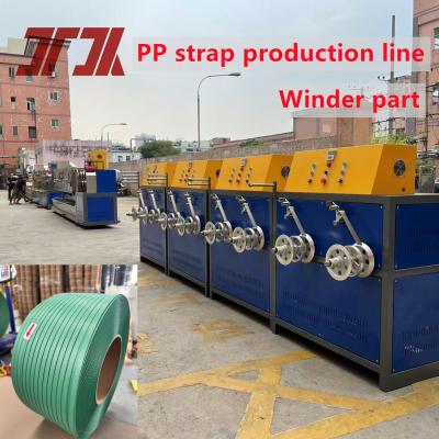 China Single Screw Recycled PP Strap Band Making Machine For Packaging Industry for sale