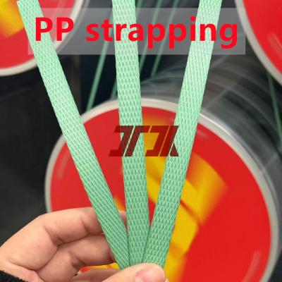 China PP packing color plastic belt woven cord strapping for handle strap polypropylene for sale