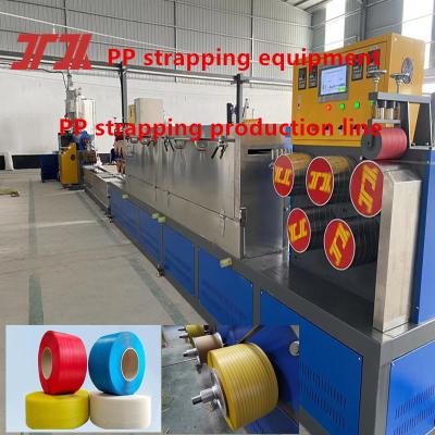 China Plastic Extruder Packaging Machinery PP Extruder PP Strapping Productielijn voor 5-19 mm Breedte Te koop