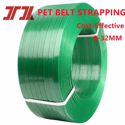 China Environmentally Sustainable Packaging Plastic Pet Strap Polyester Pet Band Strap For Both Manual And Automated Packaging Processes for sale