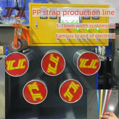 China Fully Automatic Double Station Winder PP Strap Making Machine For Eco Friendly Packaging Solutions for sale
