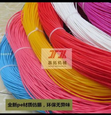 China PVC-Möbel-Rattan-Verdrängungs-Linie künstliche Rattan-Maschine 50kg/h zu verkaufen