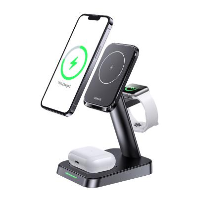 China For iPhone USAMS New Arrival 20W Fast Charging Station 3 in 1 Wireless Charger for Phone and Watch Earphone for sale