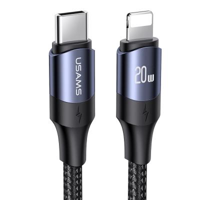 China Original 2021 SJ523 Support Original USB Charging Palladium 20W USAMS - C USB C Data To Light Up 30W Fast Charger Cable 3m For Iphone for sale