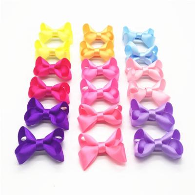 China Wholesale Custom Mini Satin Hair Bows Hair Decoration Clip For Girls Decoration for sale