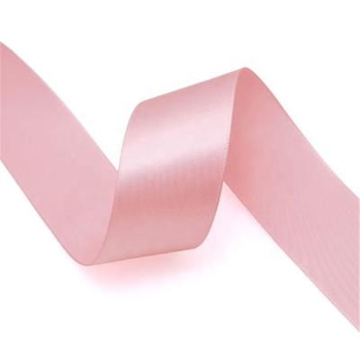 China 2019 Hot Viable Sales Cheap 100% Polyester Pink Satin Ribbon 25mm Wide for sale