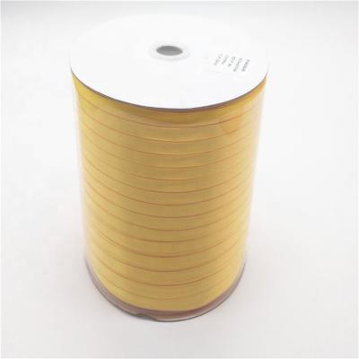 China High Tenacity Good Quality 100 Yards Roll Double Double Face Yellow 1.5 Inch Satin Ribbon for sale