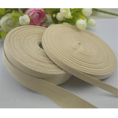 China Custom Made High Tenacity Natural Twill High Tenacity 100% Cotton Bias Tape Herringbone Bands Custom Made for sale