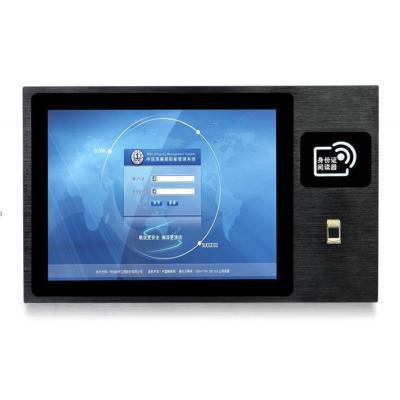 Cina Rugged 18.5 Inch Industrial Touch Panel PC Self Service Smart Terminal con lettore di impronte digitali NFC RFID Reader in vendita