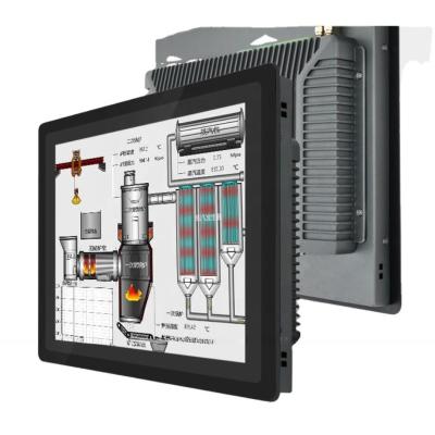 China Ingebouwde 19 inch IP65 CAPT Industrial Touchscreen Display Monitor Anti Glare Te koop