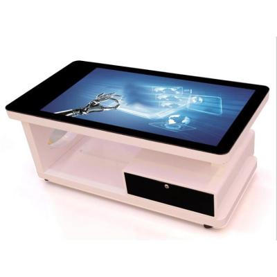 China Stand 43' LED LCD Interaktiver Touch-Tisch mit eingebettetem Mini-PC Win10 Android OS zu verkaufen