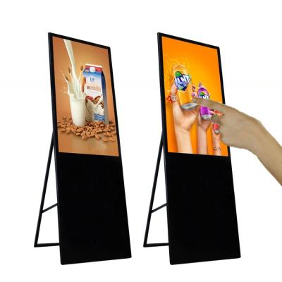 China Tilt opvouwbaar Stand 32 inch LED LCD Poster capacitieve touchscreen reclame display touch menu board touchscreen kiosk Te koop