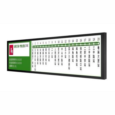 China Metallschlagdichte Rahmen 25 Zoll 25,4 Zoll Bar LCD Bildschirm Bus LCD-Monitor zu verkaufen