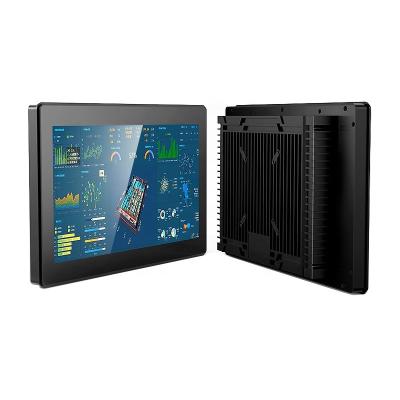 China 27 Zoll Lüfterlose Industrie-Panel eingebetteter Touchscreen PC 12V/24V Gleichspannungs-Eingang zu verkaufen