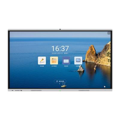 China Bedraad LAN WIFI 4G Interactief Flat Panel Display 75 inch 4K Met Camera Te koop