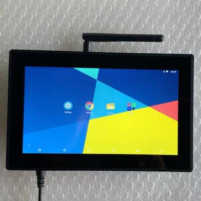 China IP65 / IP66 7 pulgadas de panel táctil de pared Android incrustado PC con 2RS232 6USB en venta