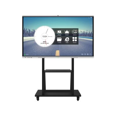 China Monitoreo de pantalla táctil de pared de 75 pulgadas panel plano interactivo inteligente con sistema operativo Android en venta