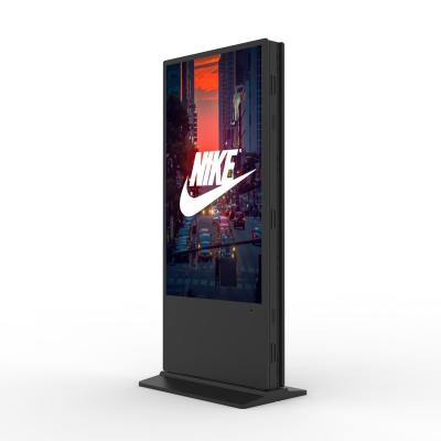 China Floor Standing 65 Inch Double Sided LCD LED Advertising Display Android OS for sale