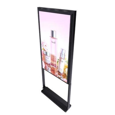 China 49 pulgadas de alto brillo de pie libre de publicidad de cartel LCD pantalla de doble cara en venta