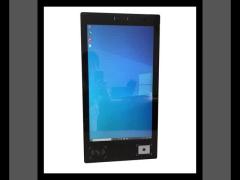 self service terminal kiosk touchscreen with camera RFID reader barcode scanner