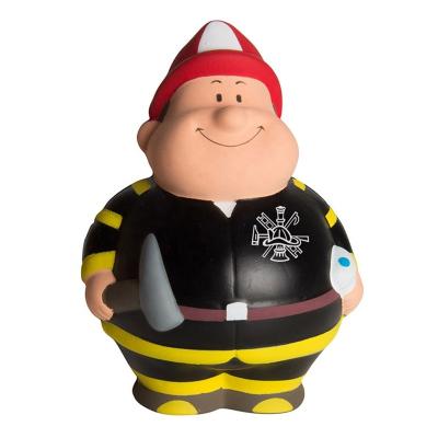 China PU Promotional Foam Toy Promotion Gift Fireman Bert Stress Squishy Ball for sale