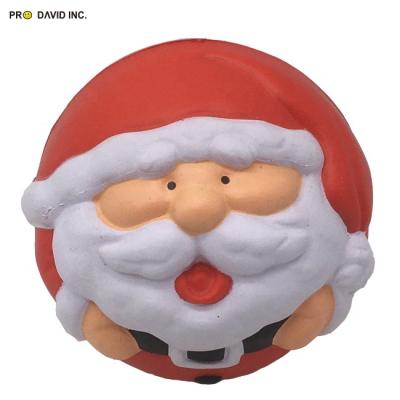 China Christmas Santa Claus Promotion Agriculture PU Stress Ball for sale