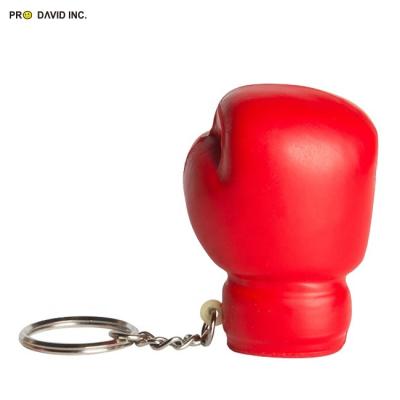 China Promotional Toy Custom Logo PU Memory Foam Boxing - Gloves Form Key Chain Anti Strain Toy Ball for sale