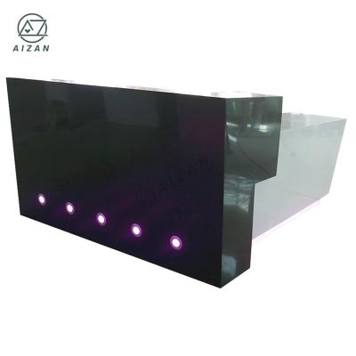 China Extendable Solid White And Black Outdoor Reception With LED Spot Light Mordern Reception Table for sale