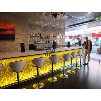 China Modern Factory Price Led Bar Counter Designs Modern Nightclub Bar Counter Bar Counter For Sale for sale