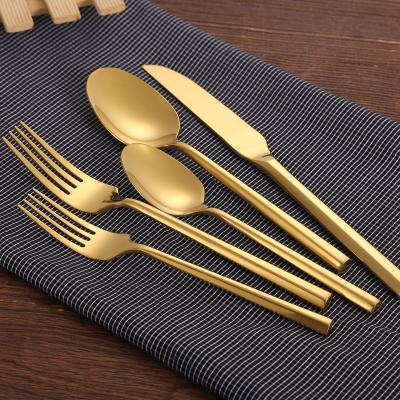 China Viable Wholesale Stainless Steel Gold Cutlery For Wedding Event for sale