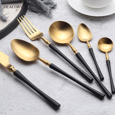 China 2021 Wholesale Viable New Designed Luxury Stainless Steel Silverware Wedding Flatware Dinner Flatware Set for sale