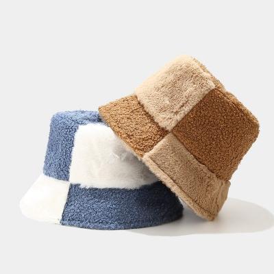 China New next available wholesale sherpa and 6 color picture 2021 fur joining two tone winter hats for sale