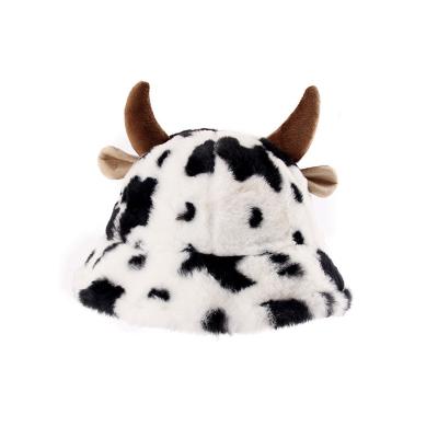 China 2021 New Next Available Wholesale Image 4 Color Cowgirl Hat Cow Print Hat With Ox Horn Hat for sale