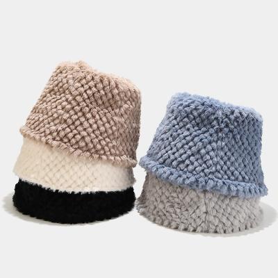 China 2021 New Next Available Wholesale Simple Rabbit Fur Bucket Hat 5 Colors Picture for sale