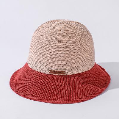 China 2021 Picture New Arrival Spring Series 6 Colors Straw Bucket Hat NEW Available MATERIAL for sale