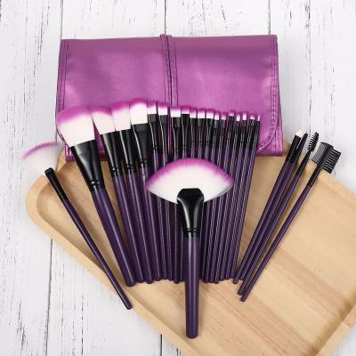 China Angular Blush Cheap Price China 24 Synthetic Professional Makeup Brushes With Case for sale