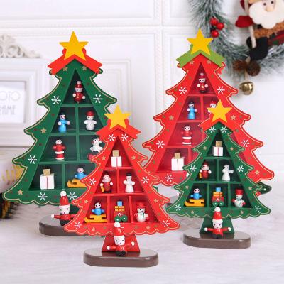 China Window Indoor Decoration Mall Chirstmas Decor Small Table Christmas Trees Play for sale