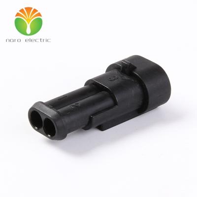 China 2 way 1.5 series1282104-1 female automotive electrical connector and sealed waterproof housing DJ7021-1.5-11 auto plug for sale