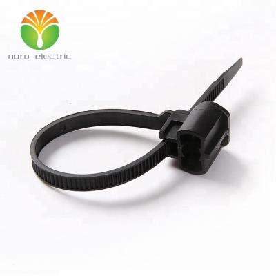 China 2019 Hot Product Car Accessories One Piece Push Mount Cable Tie Wrap With Screw Mount F HF0206 Automobile Tie Wrap for sale